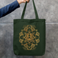 Floral Mandala Tote Bag Zipper Tote Bag by @rd_digital_store