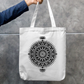 Mandala Art Tote Bag Zipper Tote Bag by @rd_digital_store