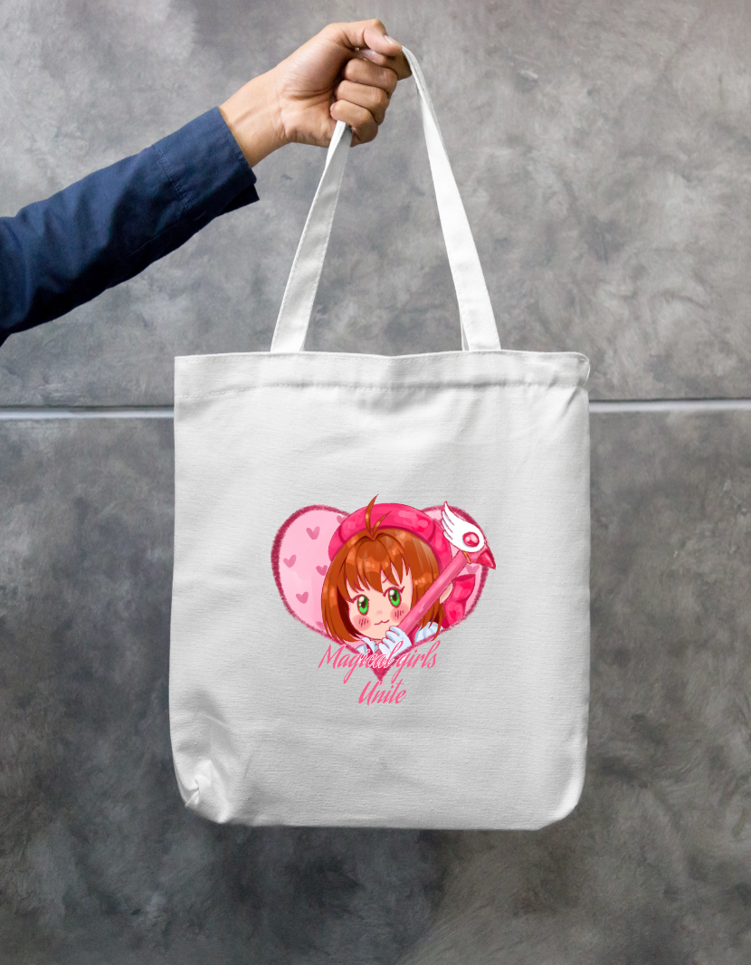 Cute anime tote bag Zipper Tote Bag by @xen.on24