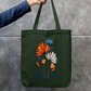 Flora Tote Bag Zipper Tote Bag by @rd_digital_store