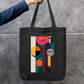 Abstract Tote Bag Zipper Tote Bag by @rd_digital_store