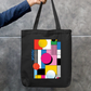 Abstract Tote Bag Zipper Tote Bag by @rd_digital_store