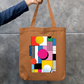 Abstract Tote Bag Zipper Tote Bag by @rd_digital_store