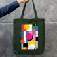 Abstract Tote Bag Zipper Tote Bag by @rd_digital_store