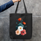 Floral Design Tote Bag Zipper Tote Bag by @rd_digital_store