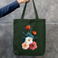 Floral Design Tote Bag Zipper Tote Bag by @rd_digital_store