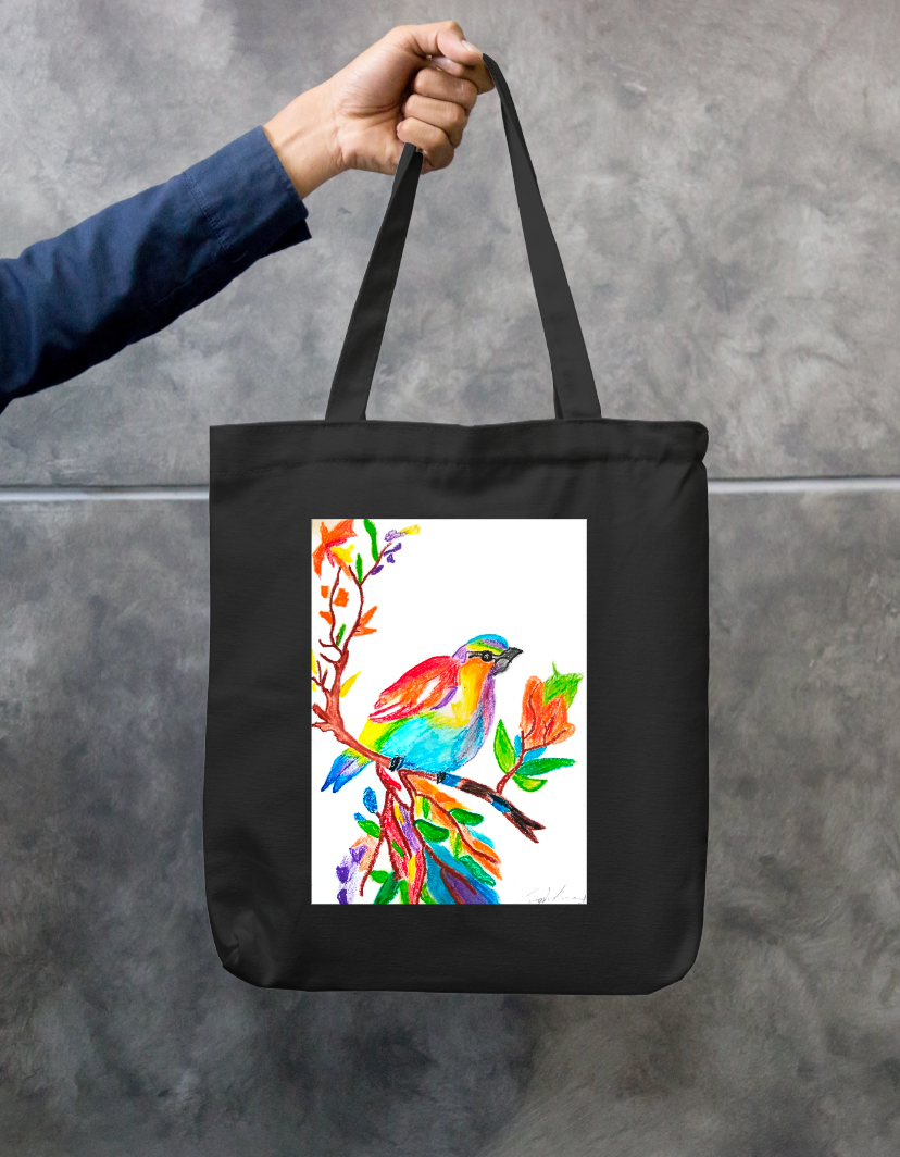 Colourful Zipper Tote Bag by Supriya