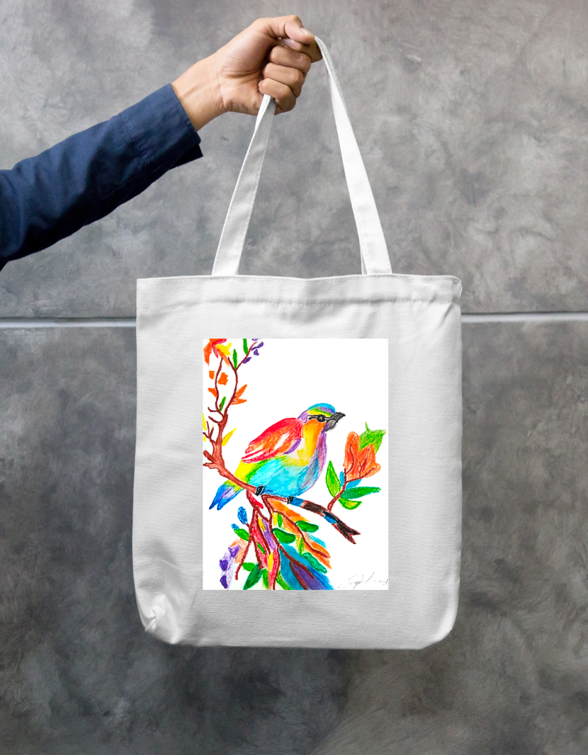 Colourful Zipper Tote Bag by Supriya
