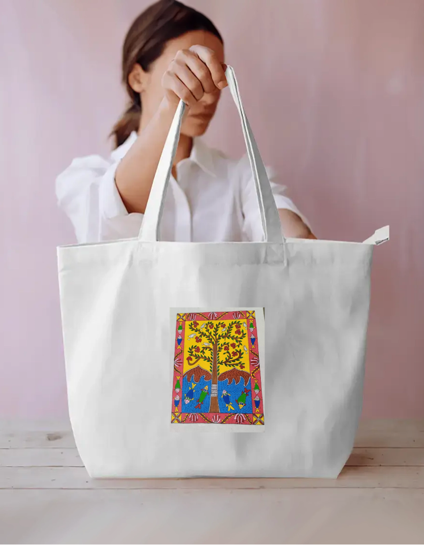Tree of life large tote bag Everyday Large Tote Bag by Antara Verma