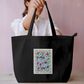 Floating fishes large tote bag Everyday Large Tote Bag by Antara Verma