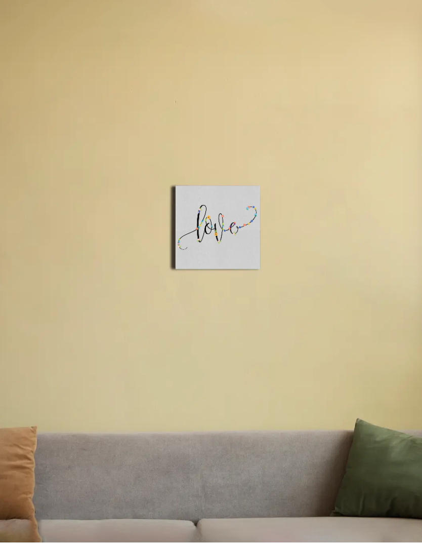 flowers 8"x8" Canvas Poster by Sana