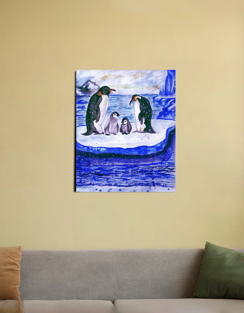 Family stays together 16"x20" Canvas Poster by Vaishali C
