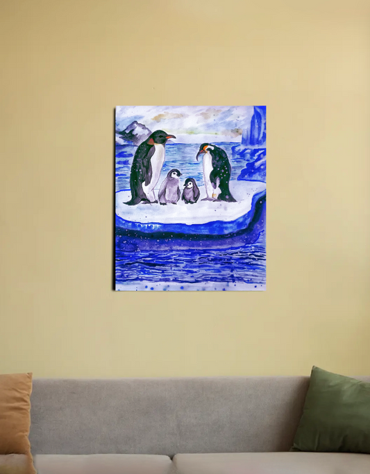 Family stays together 16"x20" Canvas Poster by Vaishali C