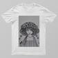 Bloom within- Minimalist Fine Line Girl Doodle Unisex T-shirt by @chillartn