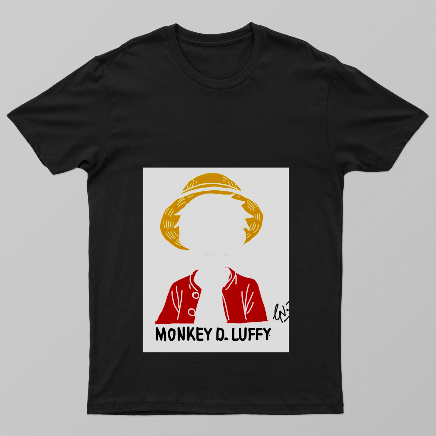Monkey D. Luffy Minimalist edition Unisex T-shirt by Gunjan Nohwar