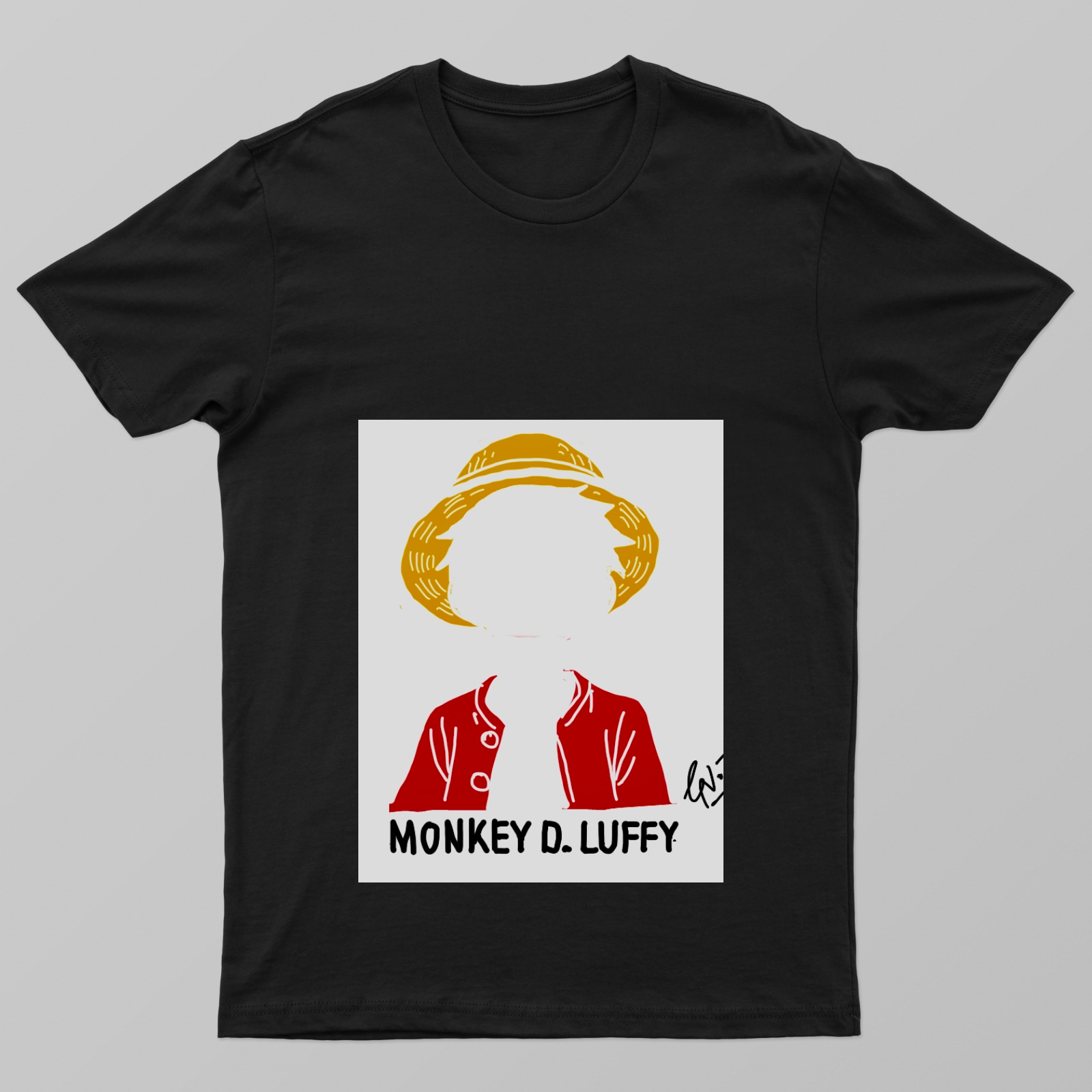 Monkey D. Luffy Minimalist edition Unisex T-shirt by Gunjan Nohwar