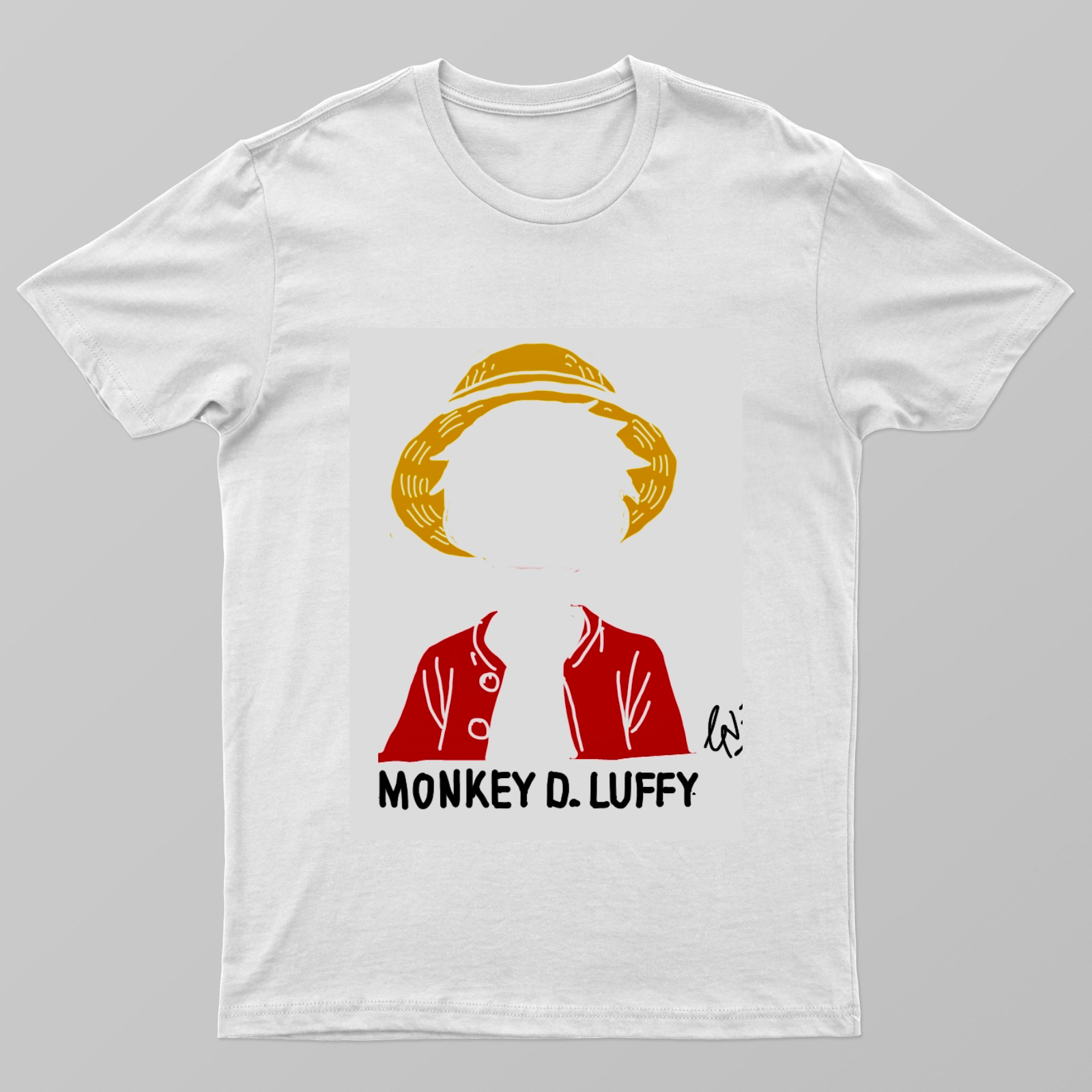 Monkey D. Luffy Minimalist edition Unisex T-shirt by Gunjan Nohwar