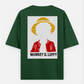 Monkey D. Luffy minimalist edition Oversized T-shirt (Back print) by Gunjan Nohwar