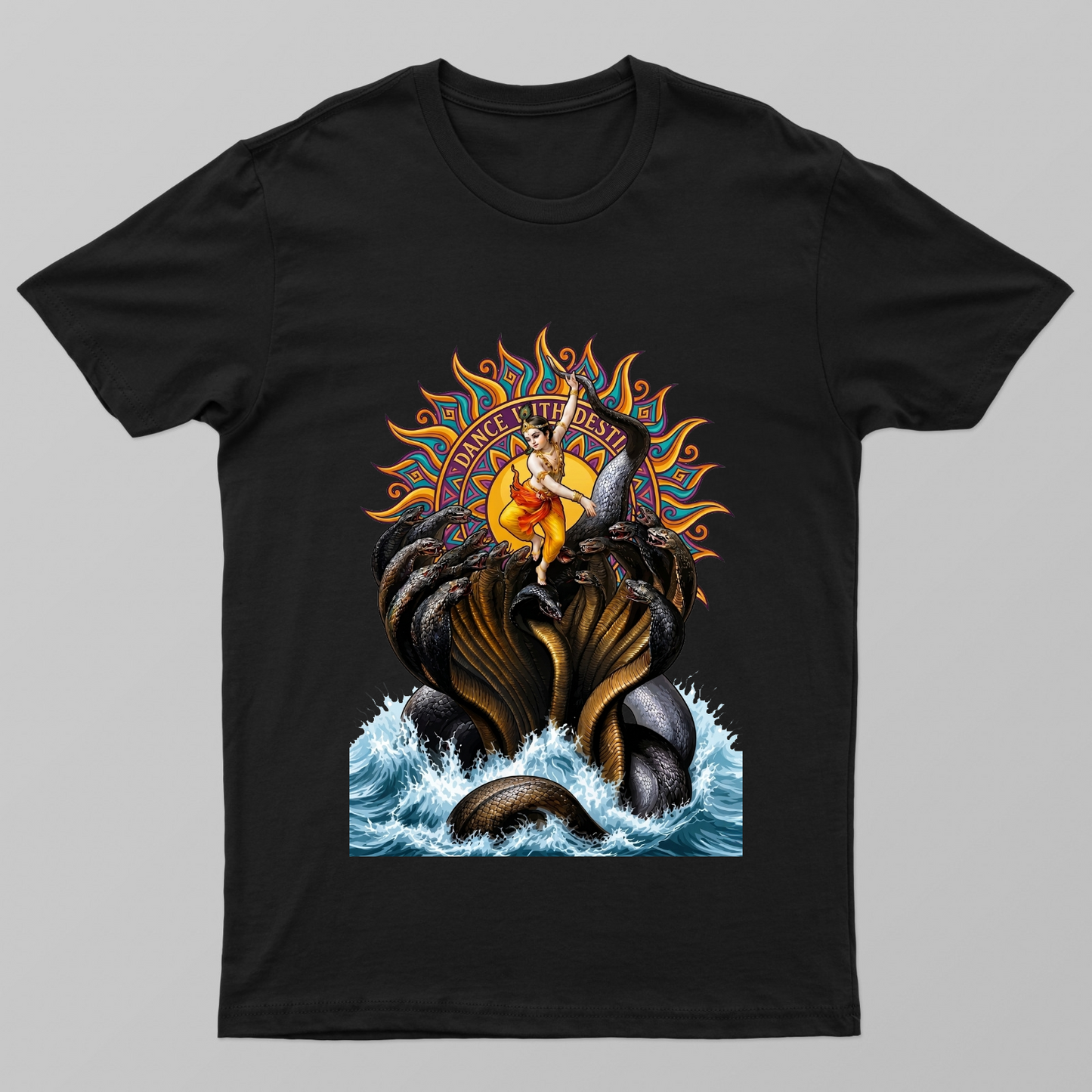 KRISHNA'S KALIYA DAMAN Unisex T-shirt by @rayah.arts