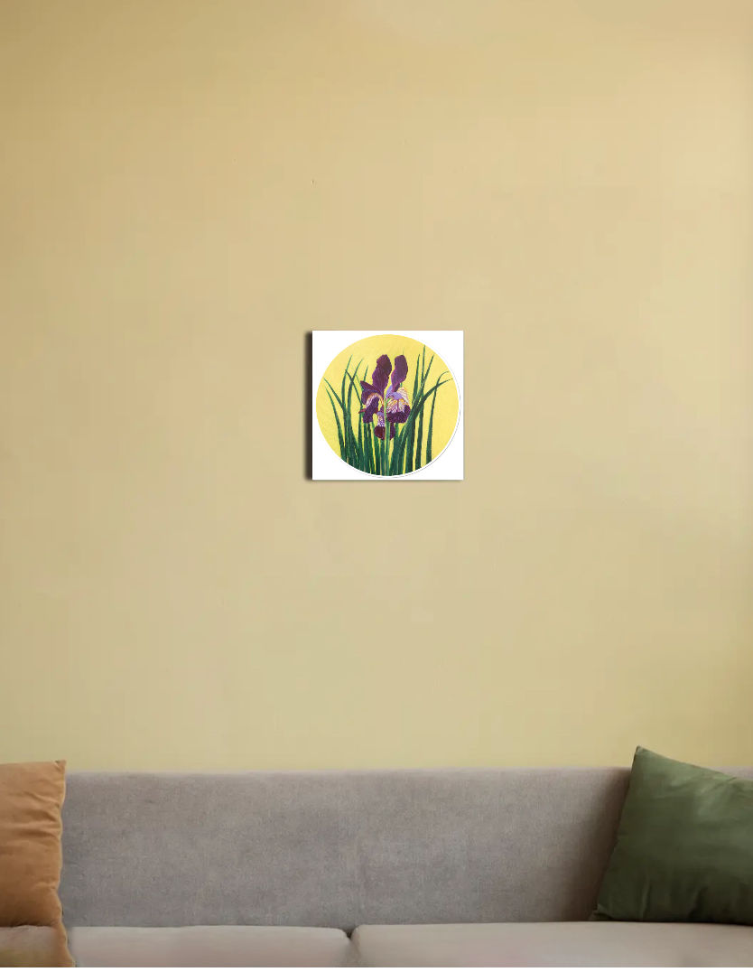 Daffodils in spring 8"x8" Canvas Poster by Binara Tibiyani Ghanbari Sissan
