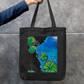 Lily pond art cute tote bag Zipper Tote Bag by @miralynadoraartworks