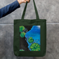 Lily pond art cute tote bag Zipper Tote Bag by @miralynadoraartworks