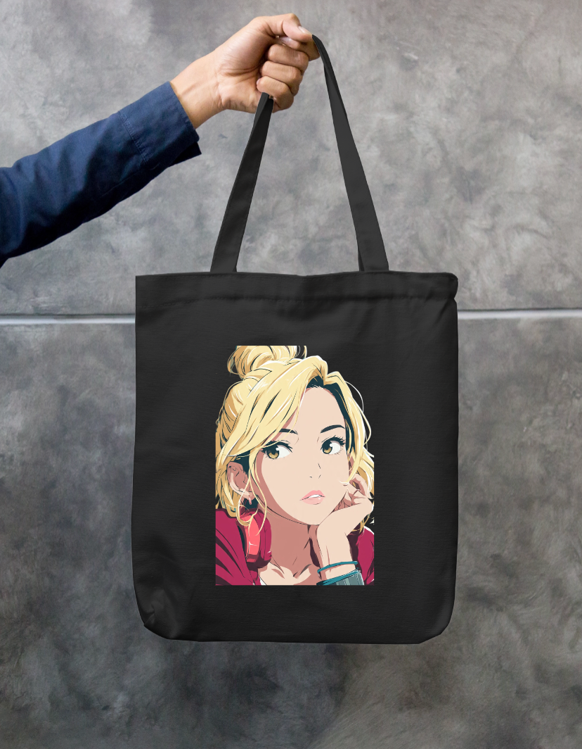 Anime Tote Bag Zipper Tote Bag by @rd_digital_store