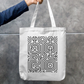 Line Pattern Tote Bag Zipper Tote Bag by @rd_digital_store
