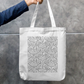 Line Pattern Tote Bag Zipper Tote Bag by @rd_digital_store