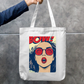 Comic Style Tote Bag Zipper Tote Bag by @rd_digital_store