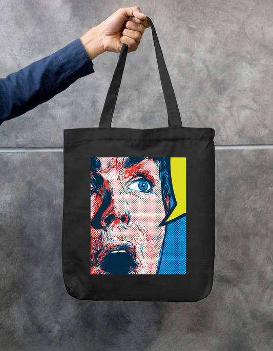 Comic Style Tote Bag Zipper Tote Bag by @rd_digital_store