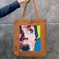 Comic Style Tote Bag Zipper Tote Bag by @rd_digital_store