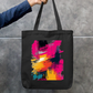Color Pattern Tote Bag Zipper Tote Bag by @rd_digital_store
