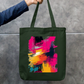 Color Pattern Tote Bag Zipper Tote Bag by @rd_digital_store