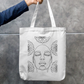 Lost Faces Tote Bag Zipper Tote Bag by @rd_digital_store
