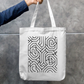 Lines Unmatched Tote Bag Zipper Tote Bag by @rd_digital_store