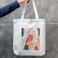 Unknown Face Tote Bag Zipper Tote Bag by @rd_digital_store