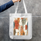 Unknown Face Tote Bag Zipper Tote Bag by @rd_digital_store