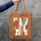 Unknown Face Tote Bag Zipper Tote Bag by @rd_digital_store