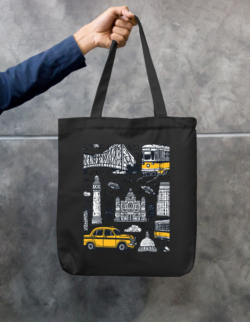 City Of Joy Tote Bag Zipper Tote Bag by @rd_digital_store