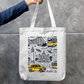 City Of Joy Tote Bag Zipper Tote Bag by @rd_digital_store