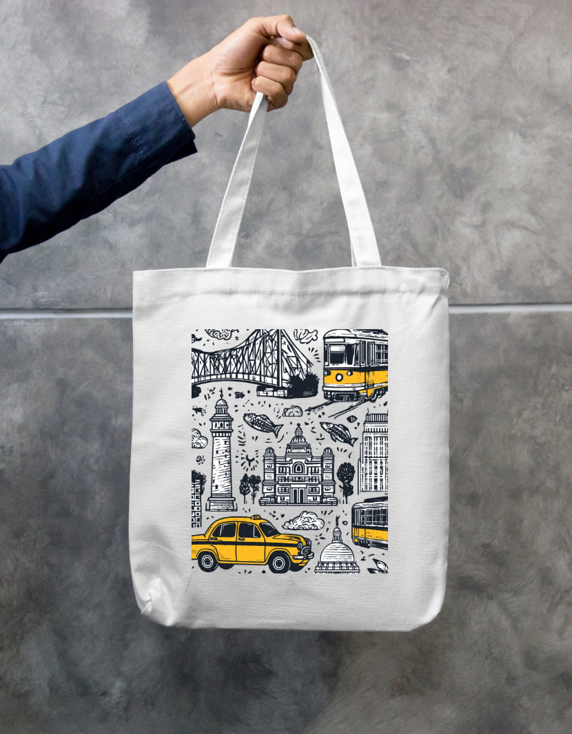 City Of Joy Tote Bag Zipper Tote Bag by @rd_digital_store