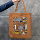 City Of Joy Tote Bag Zipper Tote Bag by @rd_digital_store