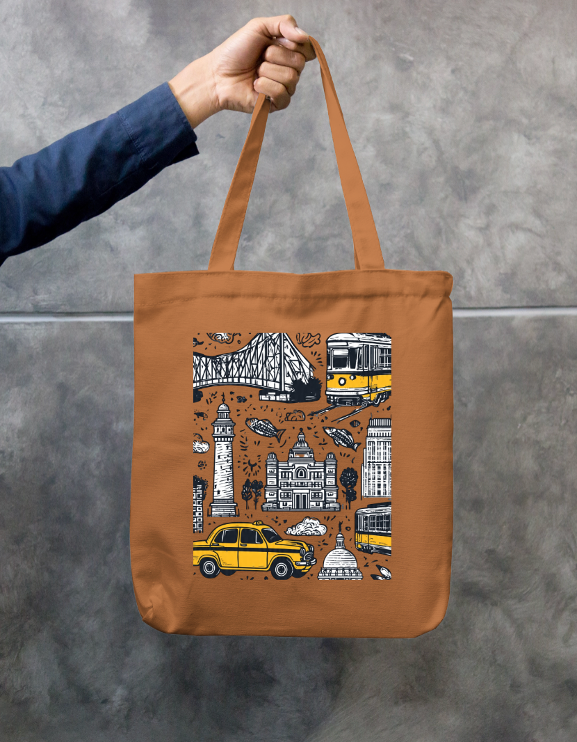 City Of Joy Tote Bag Zipper Tote Bag by @rd_digital_store