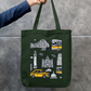 City Of Joy Tote Bag Zipper Tote Bag by @rd_digital_store
