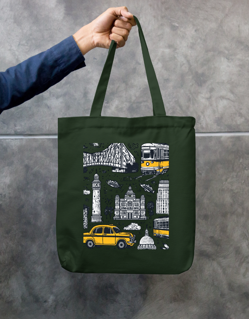 City Of Joy Tote Bag Zipper Tote Bag by @rd_digital_store