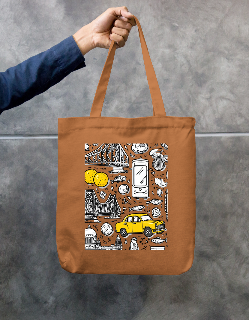 City Of Joy Tote Bag Zipper Tote Bag by @rd_digital_store