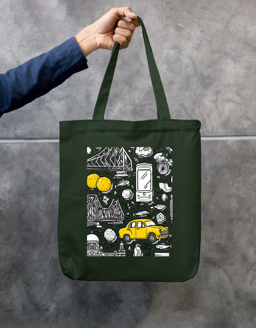 City Of Joy Tote Bag Zipper Tote Bag by @rd_digital_store