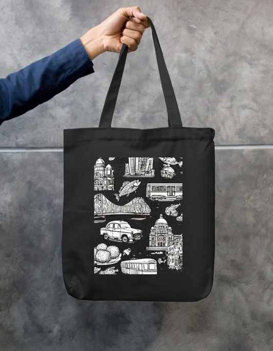 City Of Joy Tote Bag Zipper Tote Bag by @rd_digital_store