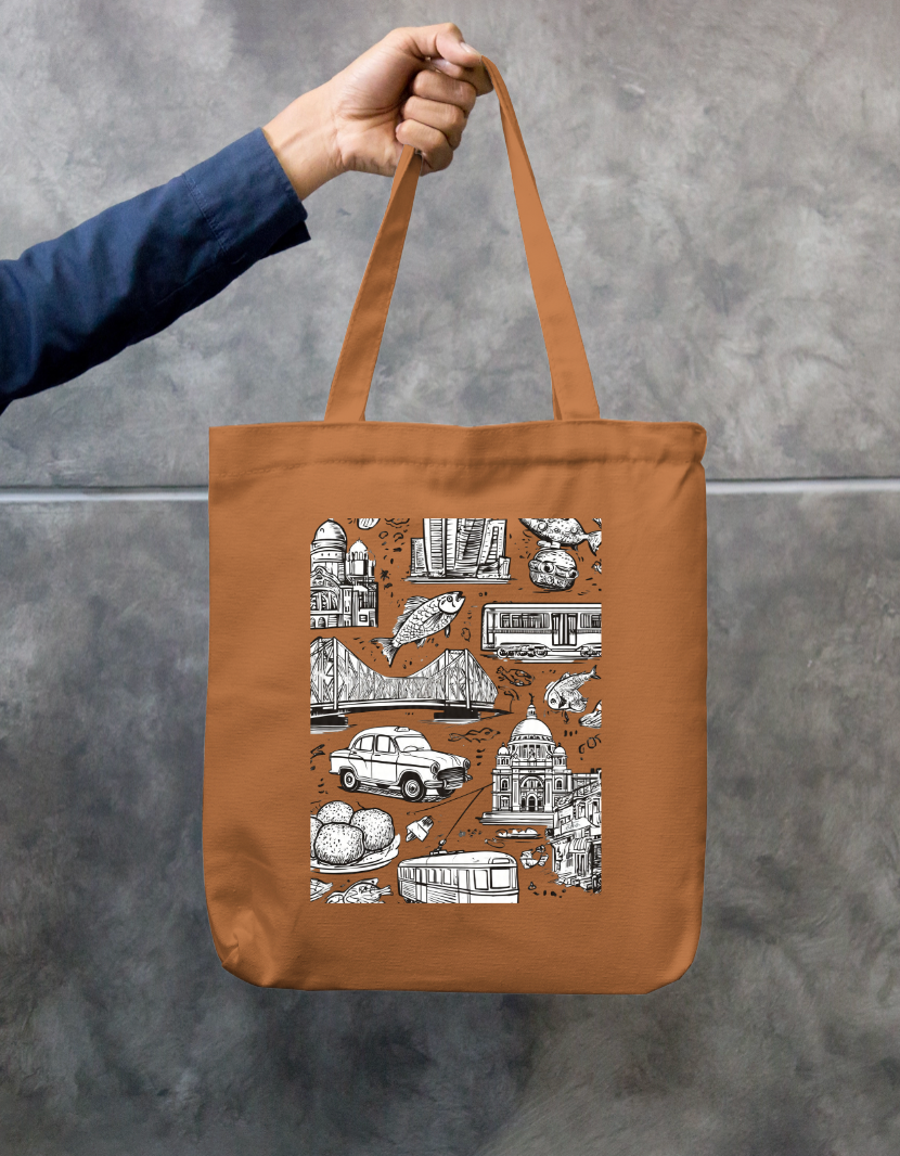 City Of Joy Tote Bag Zipper Tote Bag by @rd_digital_store